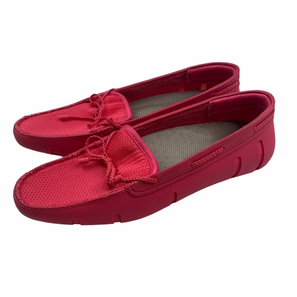 SWIMS Women's Braided Lace Loafer in Pink Size 39.5
